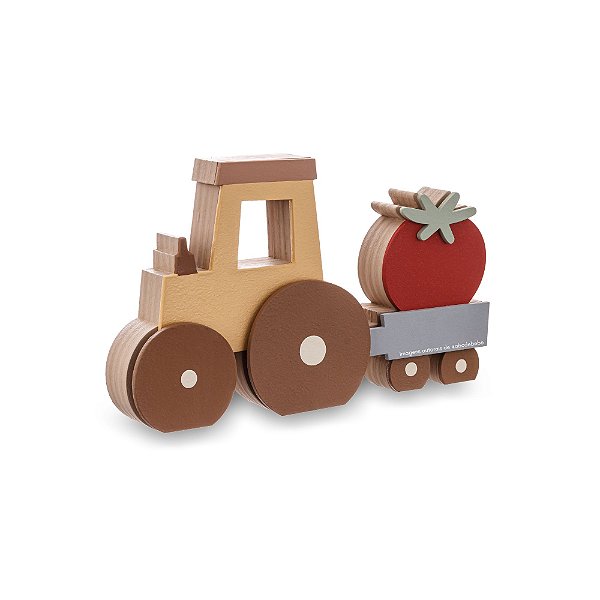 Enfeite Para Prateleira Decorativo Infantil Trator - Fazendinha - 97032