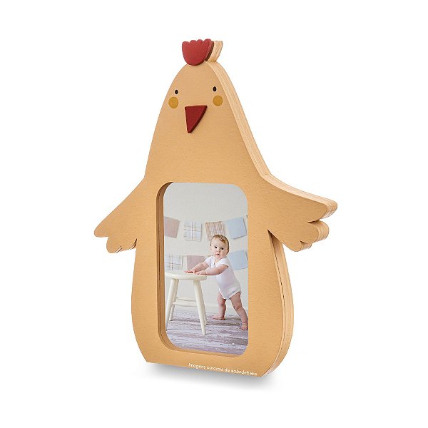 Porta Retrato Infantil Decorativo Pintinho - Fazendinha - 97071