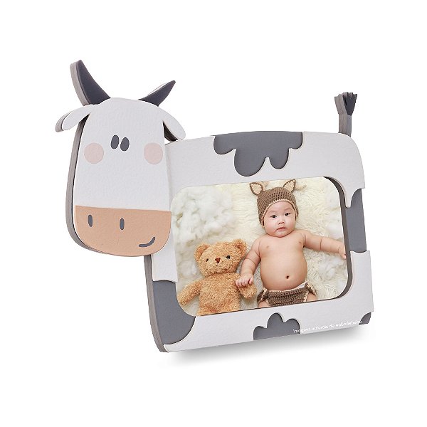Porta Retrato Infantil Decorativo Vaca - Fazendinha - 97074