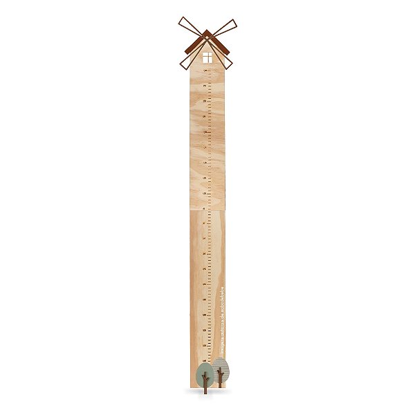Régua De Crescimento Decorativa Infantil Moinho - Fazendinha - 97200