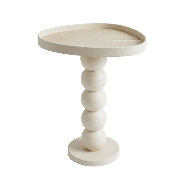 Mesa Dot - Areia / Tampo Em Recouro Off White