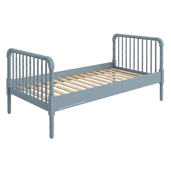 Cama Babá Dot Em Madeira Maciça - Com Ou Sem Cama Auxiliar - Azul