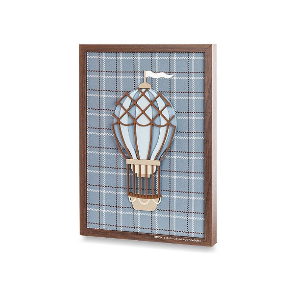 Quadro Infantil Decorativo De Parede Balão P - Voar - 95025