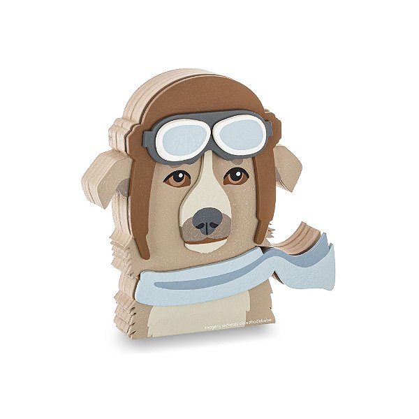 Enfeite Infantil De Cachorro Aviador Para Prateleira - Voar - 95030