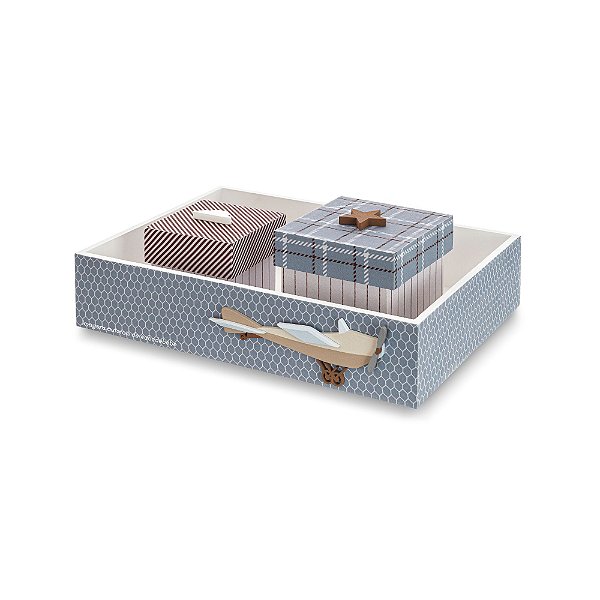 Kit Higiene Decorativo Para Quarto De Bebê - Voar - 95052