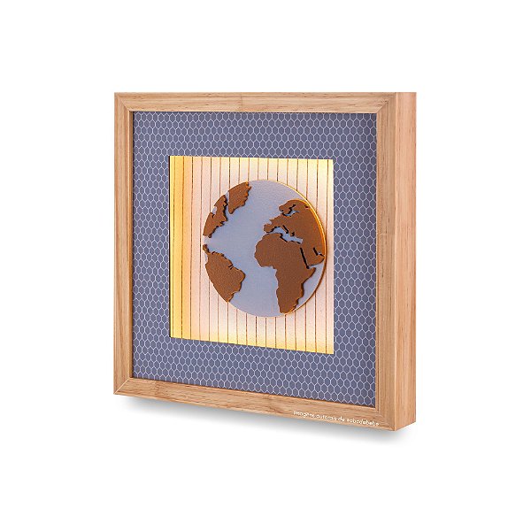 Quadro Decorativo Infantil Com Luz Globo - Voar - 95500