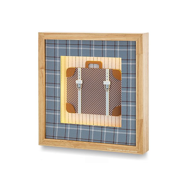 Quadro Com Luz Decorativo Mala - Voar - 95502