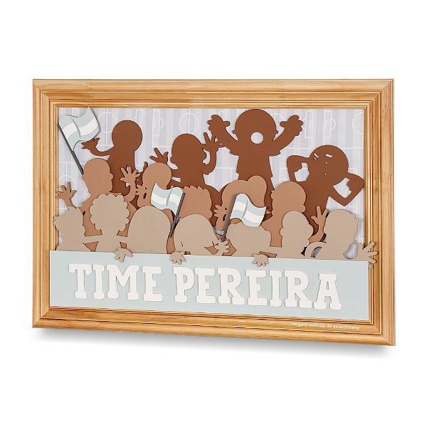 Quadro Personalizável Decorativo E Exclusivo Para Quarto De Bebê G - Futebichos - 104023 - Personalizado