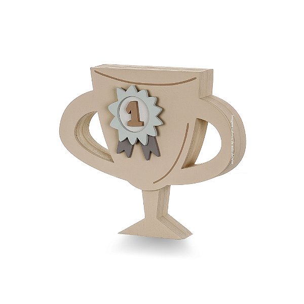 Enfeite De Prateleira Decorativo Troféu - Futebichos - 104031