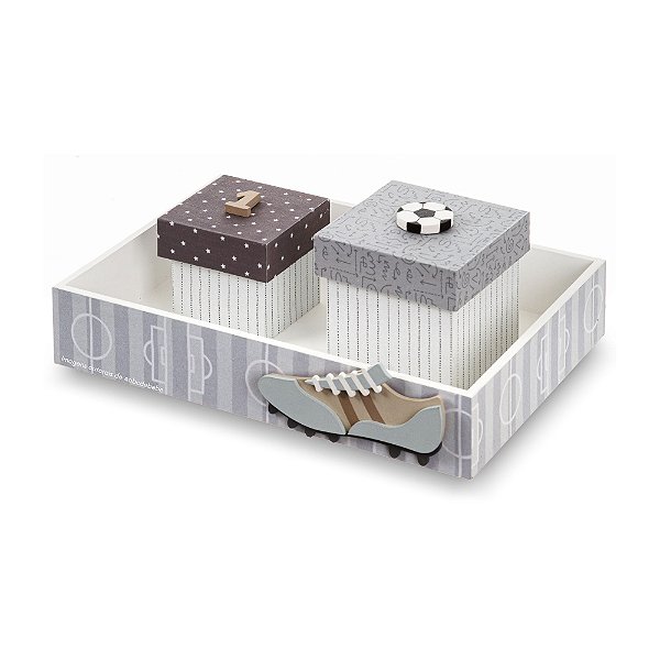 Kit Higiene Decorativo Para Quarto De Bebê - Futebichos - 104052