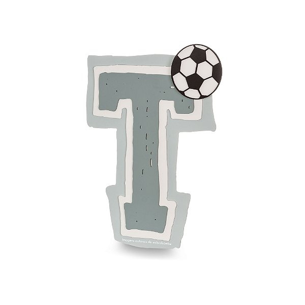 Inicial De Parede Personalizável Decorativa - Futebichos - 104101 - Personalizado