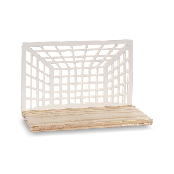 Prateleira Decorativa Infantil Gol - Futebichos - 104604