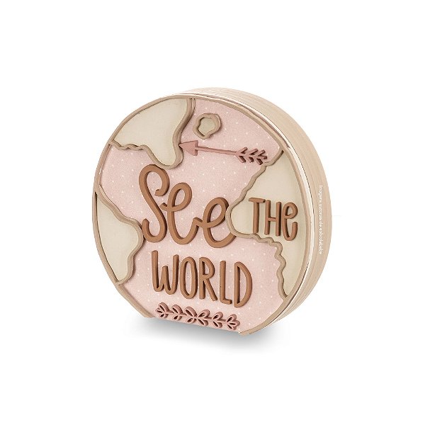 Enfeite Decorativo De Prateleira Infantil Mundo - Meu Mundo - 106032