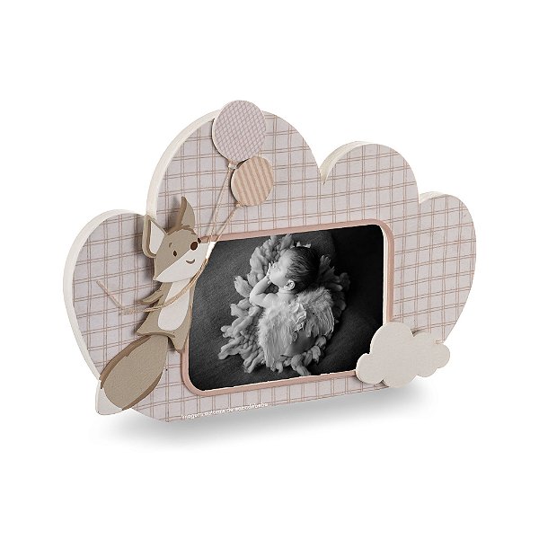 Porta Retrato Decorativo Infantil Raposa - Meu Mundo - 106074