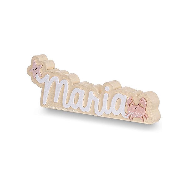 Enfeite De Prateleira Infantil Nome Personalizável - Sereias - 78034