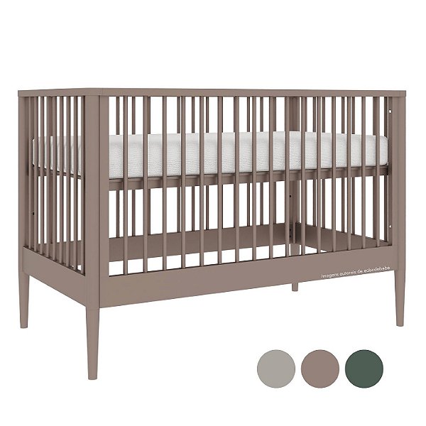 Berço Que Vira Mini Berço E Mini Cama Sora - Cores