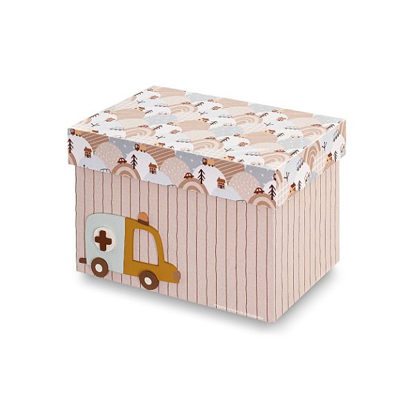 Caixa Organizadora M Para Decorar e Organizar - Transportes - 108061