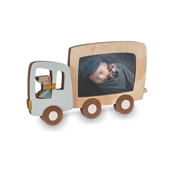 Porta-Retrato Infantil Caminhão Para Decoração De Quarto De Bebê - Transportes - 108070