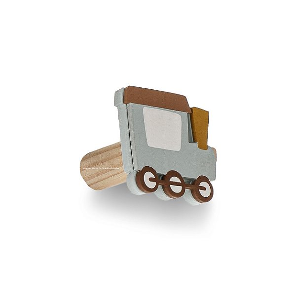 Cabideiro Decorativo Infantil Unitário Trem - Transportes - 108122
