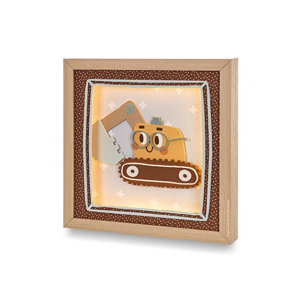 Quadro De Luz Infantil Decorativo Trator - Transportes - 108500