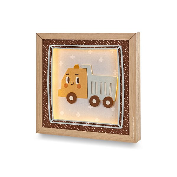Quadro De Luz Decorativo Infantil Caminhão - Transportes - 108502