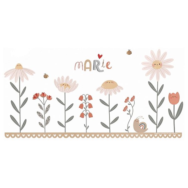 Painel De Parede Infantil Floral - Margaridas - 112010