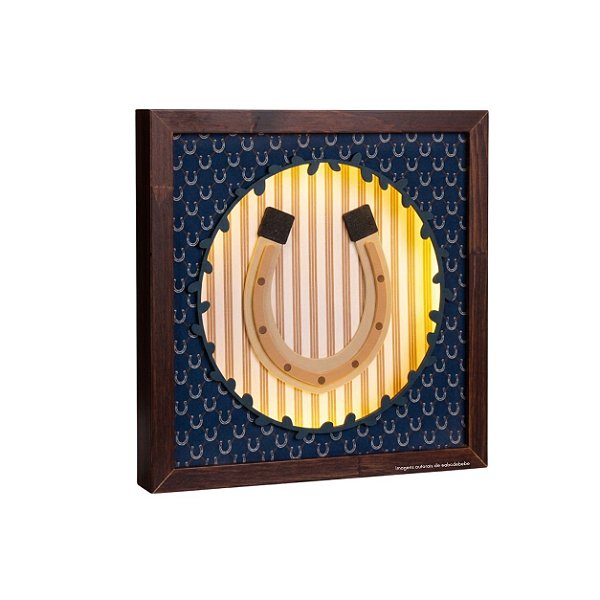 Quadro De Luz Infantil Decorativo Ferradura - Cavalos - 113502