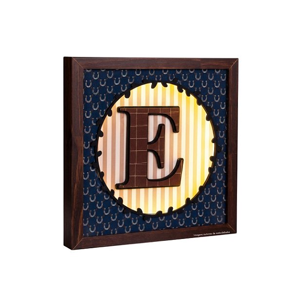 Quadro De Luz Inicial Decorativo Infantil - Cavalos - 113505 - Personalizado