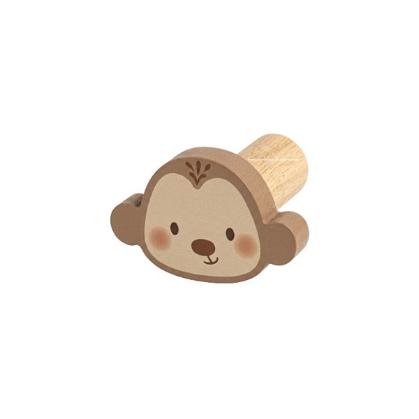 Cabideiro Decorativo Infantil Unitário Macaco - Bichos Baby II - 114121