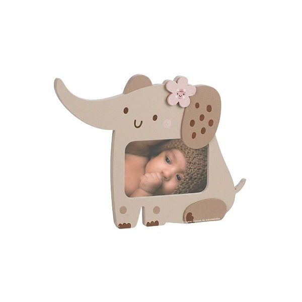 Porta Retrato Decorativo Infantil Elefante - Fofura - 117074