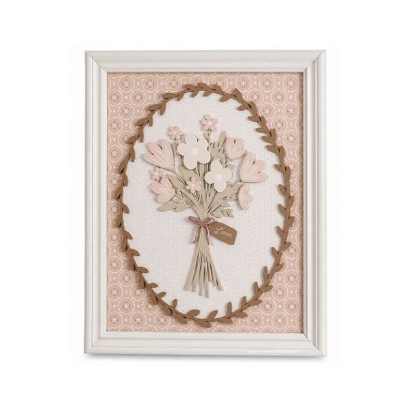 Quadro Decorativo Infantil Avulso G Flores - Revoada - 118023