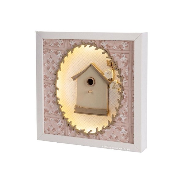 Quadro Decorativo De Luz Com Casina - Revoada - 118500