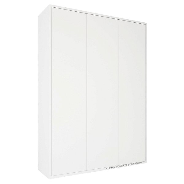 Guarda-Roupa Infantil 3 Portas Wood - Branco