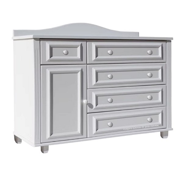 Cômoda Paris Com Porta - Branco