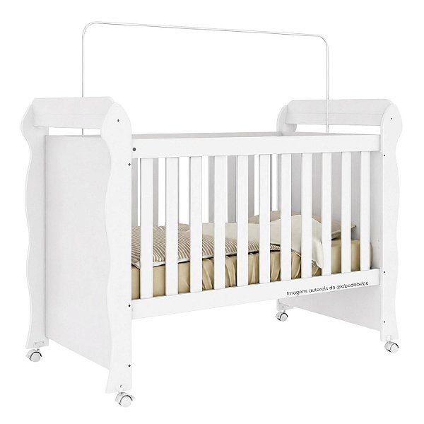 Berço Que Se Transforma Em Mini Cama 2 Em 1 Mirelle - Branco