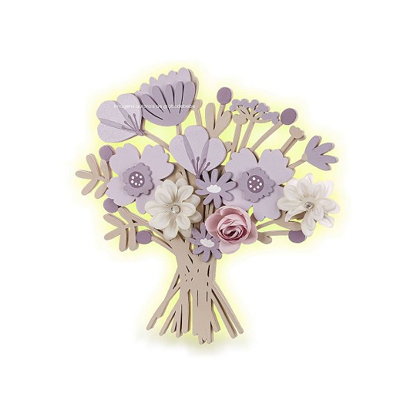 Luminária Decorativa De Parede Buquê - Pássaros - 98141