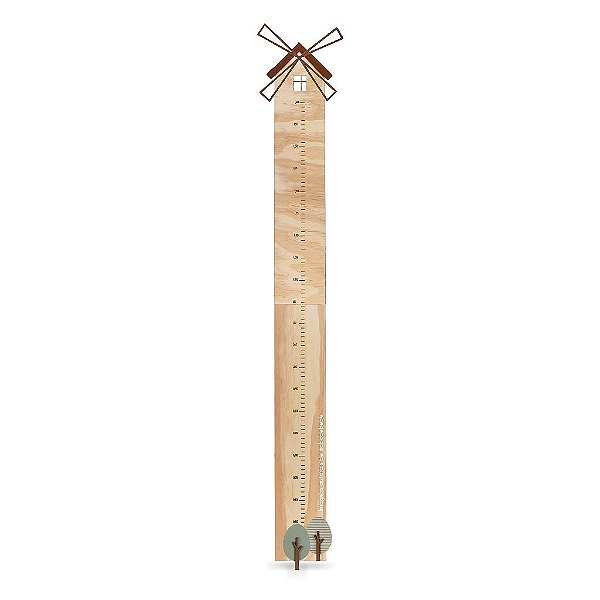 Régua De Crescimento Decorativa Infantil Moinho - Fazendinha - 97200 - prontaentrega - Peça De Mostruário