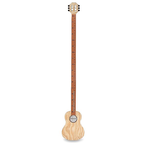 Régua De Crescimento Decorativa Infantil Violão - 101200 - prontaentrega - Peça De Mostruário