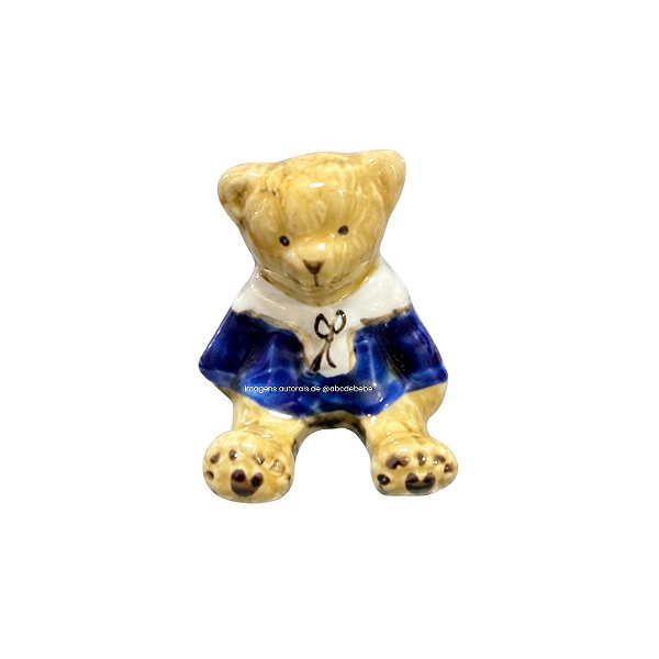 Puxador Infantil Cerâmica Ursinho (Unidade)
