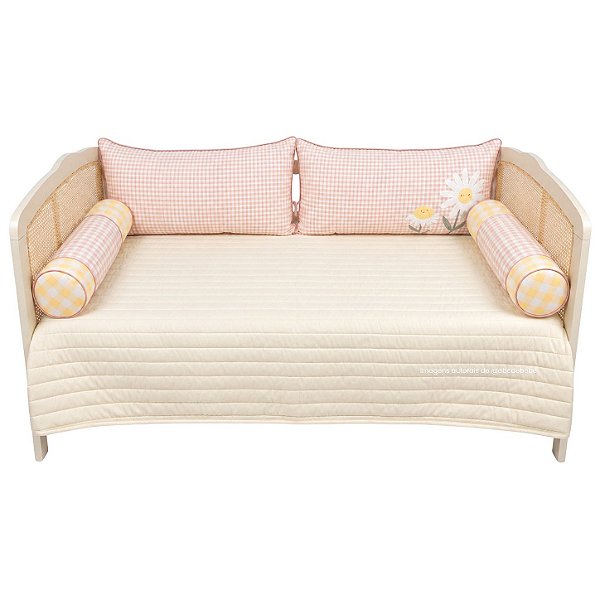Kit Cama Com 5 Peças - Margaridas - 97-00