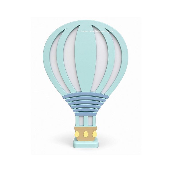 Luminária Decorativa Balão Azul - Peça De Mostruário - prontaentrega