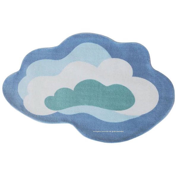 Tapete Infantil Delicatta Céu De Algodão - Azul