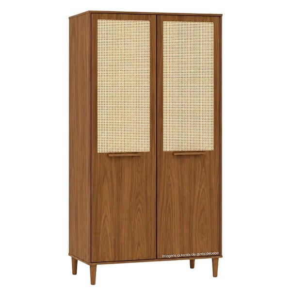 Guarda-Roupa Paglia - 2 Portas - Nogueira