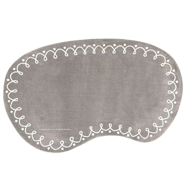 Tapete Infantil Orgânico Delicatta Dengo - Retangular - Cinza