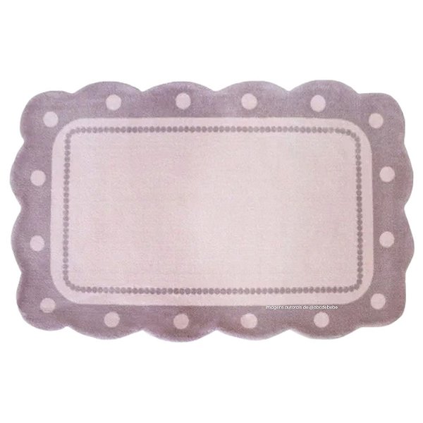 Tapete Infantil Orgânico Delicatta Ternura - Retangular - Rosê