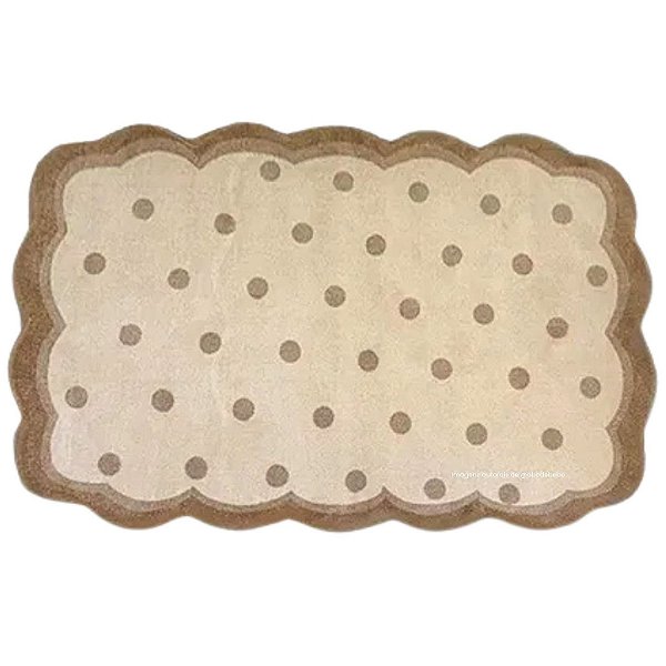 Tapete Infantil Orgânico Delicatta Mimo - Retangular - Bege