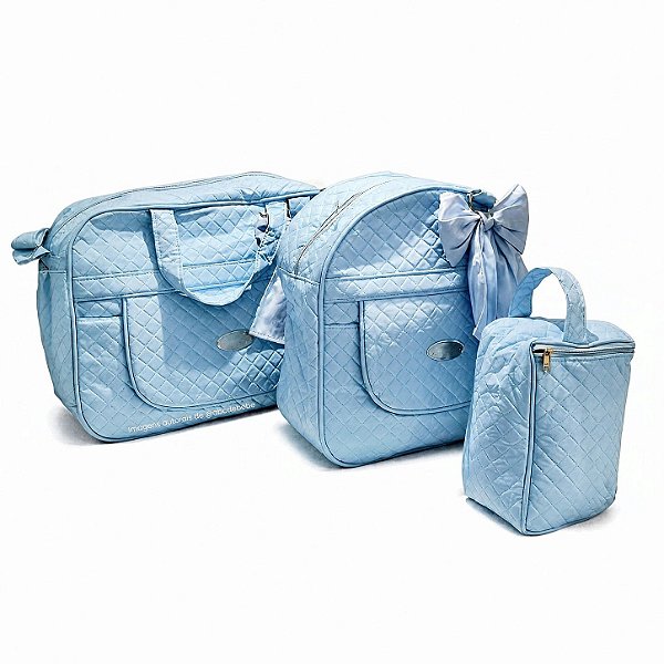 Kit De Bolsa Infantil Azul - Peça De Mostruário - prontaentrega