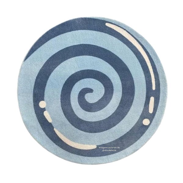 Tapete Infantil Doce Azul - Redondo
