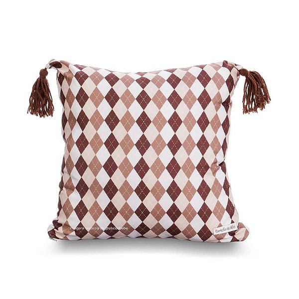 Almofada Decorativa Estampada Com Tassels - Cavalos - 98-11