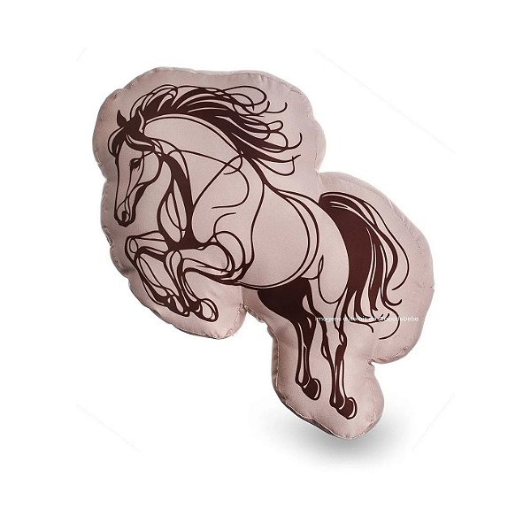 Almofada Formato Estampado Cavalo - Cavalos - 98-32